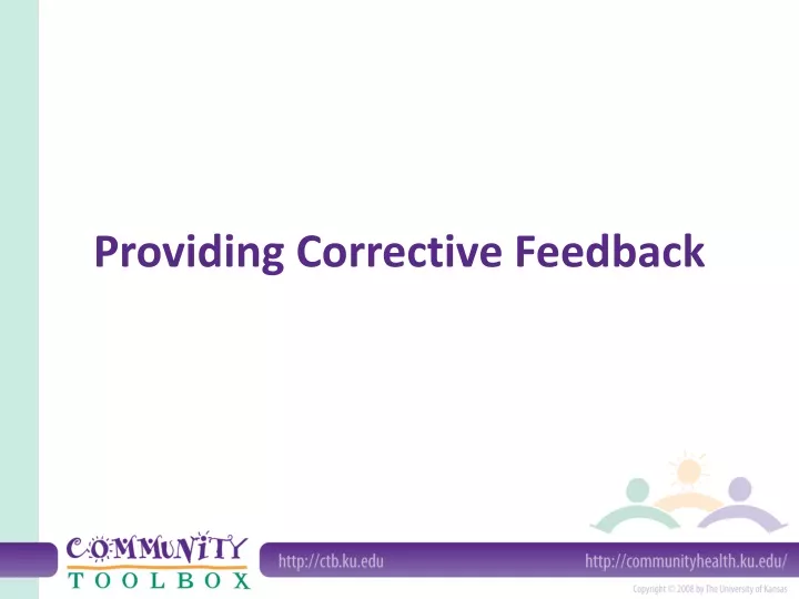 providing corrective feedback