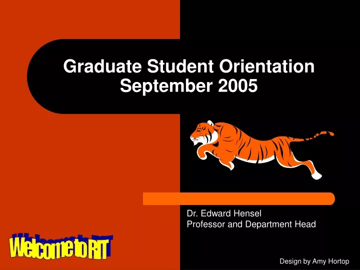 graduate student orientation september 2005