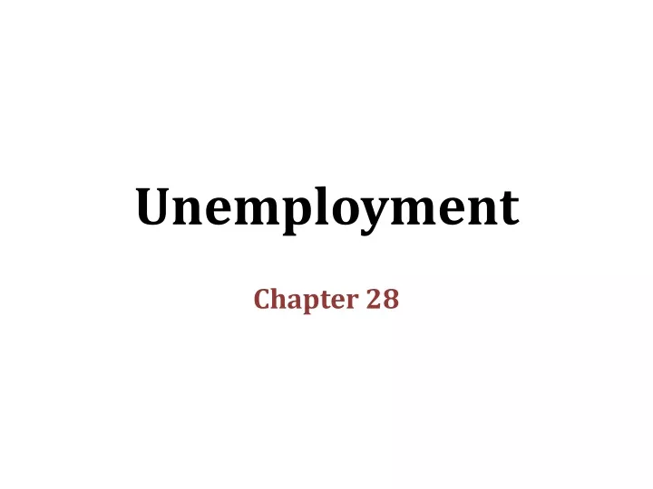 unemployment