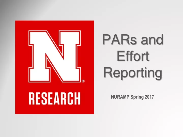 pars and effort reporting