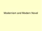 Modernism and Modern Novel