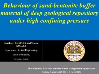 The Scientific Basis for Nuclear Waste Management symposium