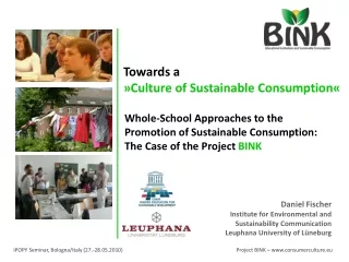 Whole-School Approaches to the Promotion of Sustainable Consumption: The Case of the Project  BINK