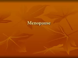 Menopause