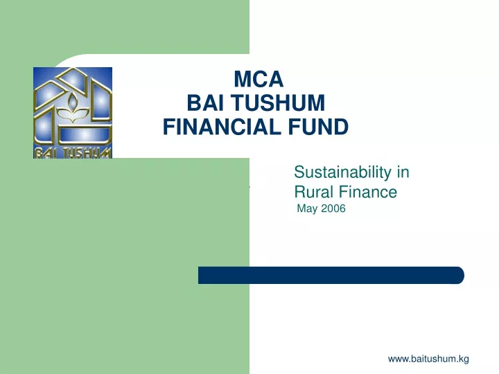 mca bai tushum financial fund