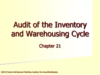 Audit of the Inventory and Warehousing Cycle