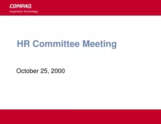 HR Committee Meeting