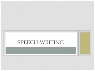 Speech-writing