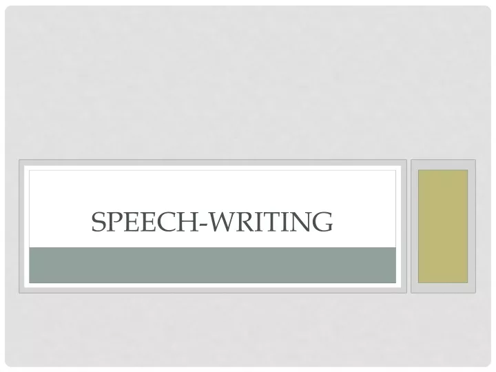 speech writing