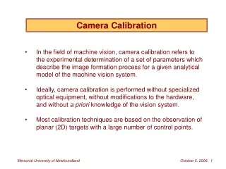 Camera Calibration