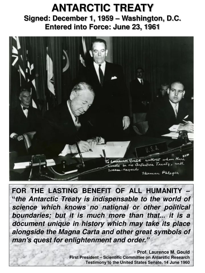 antarctic treaty signed december 1 1959