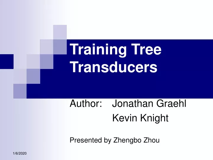 training tree transducers