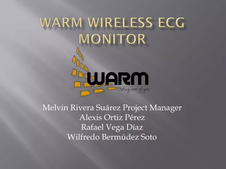 warm wireless ecg monitor