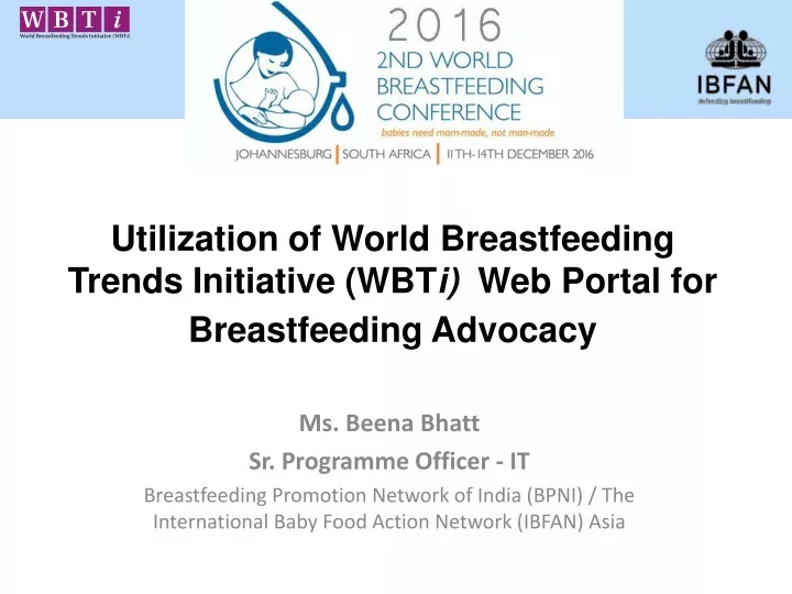 utilization of world breastfeeding trends initiative wbt i web portal for breastfeeding advocacy