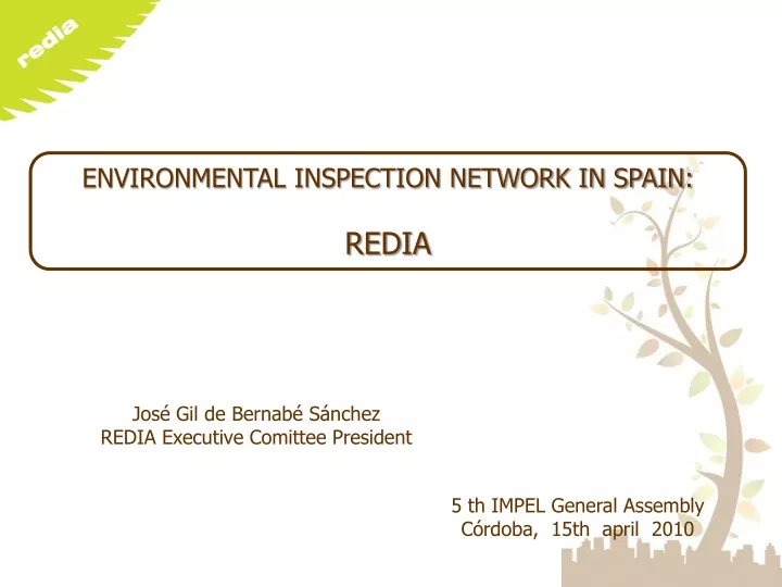 environmental inspection network in spain redia