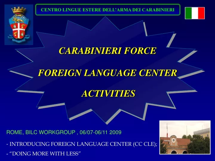 centro lingue estere dell arma dei carabinieri