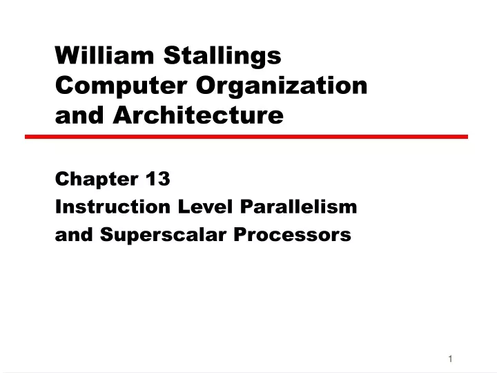 william stallings computer organization and architecture