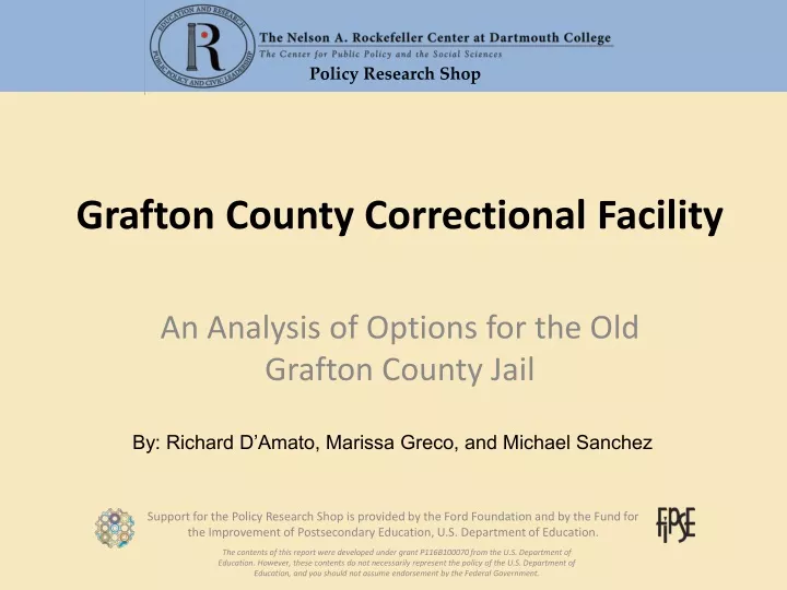 grafton county correctional facility