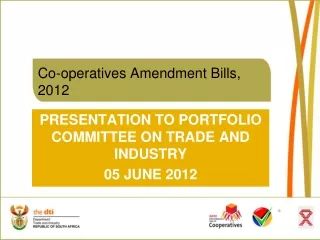 Co-operatives Amendment Bills, 2012