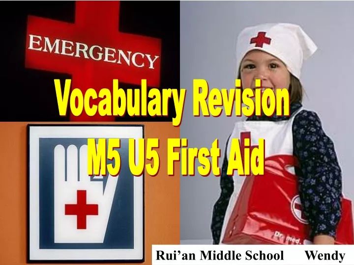 vocabulary revision m5 u5 first aid