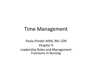 Time Management