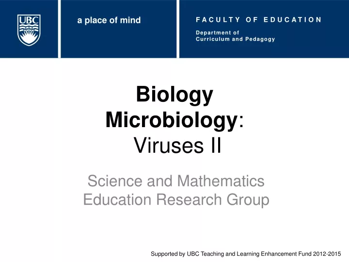 biology microbiology viruses ii