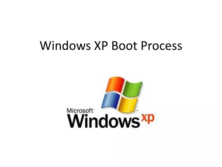 windows xp boot process