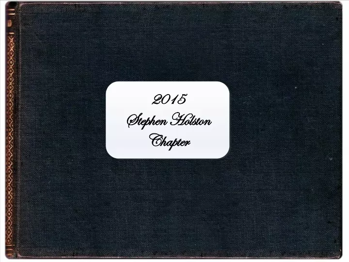 2015 stephen holston chapter