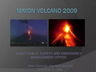Mayon  Volcano 2009