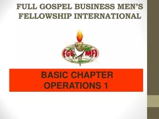 FULL GOSPEL BUSINESS MEN’S  FELLOWSHIP INTERNATIONAL