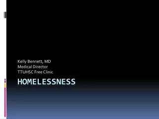 Homelessness