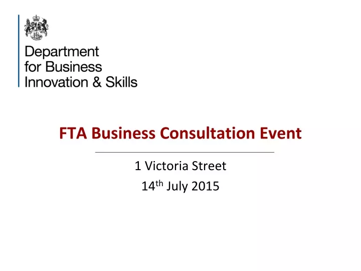 fta business consultation event