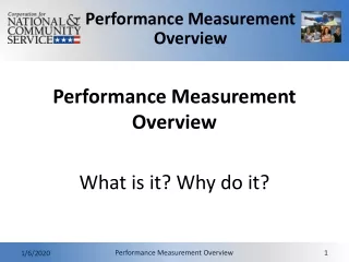 Performance Measurement Overview