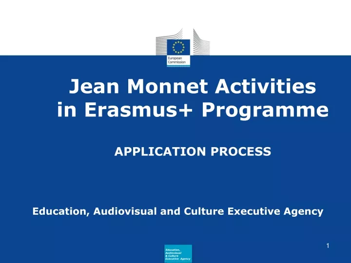 jean monnet activities in erasmus programme application process