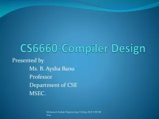 CS6660-Compiler  Design