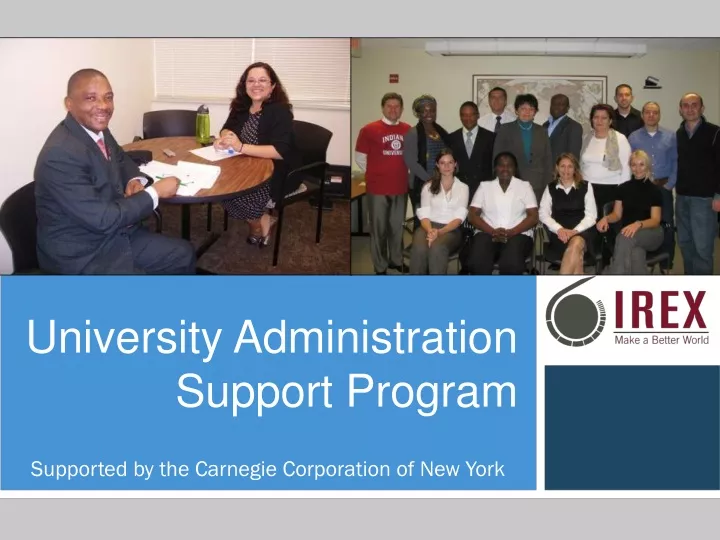 university administration support program