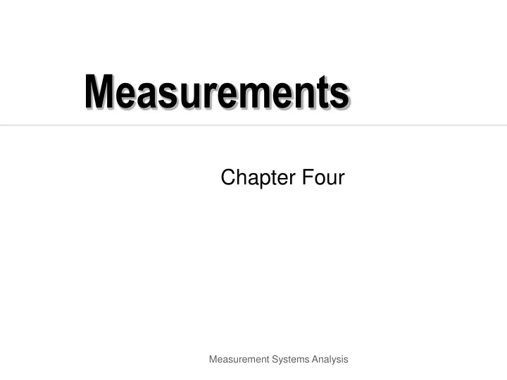 measurements