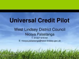 Universal Credit Pilot