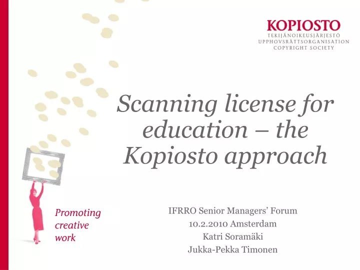 scanning license for education the kopiosto approach