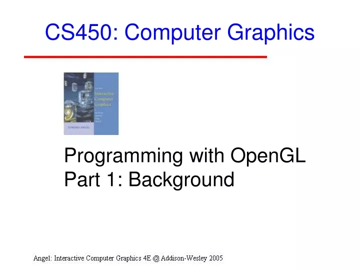 cs450 computer graphics
