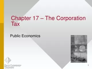 Chapter 17 – The Corporation Tax