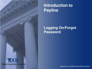 Introduction to Payline Logging On/Forgot Password