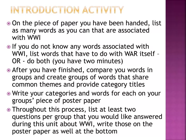 introduction activity