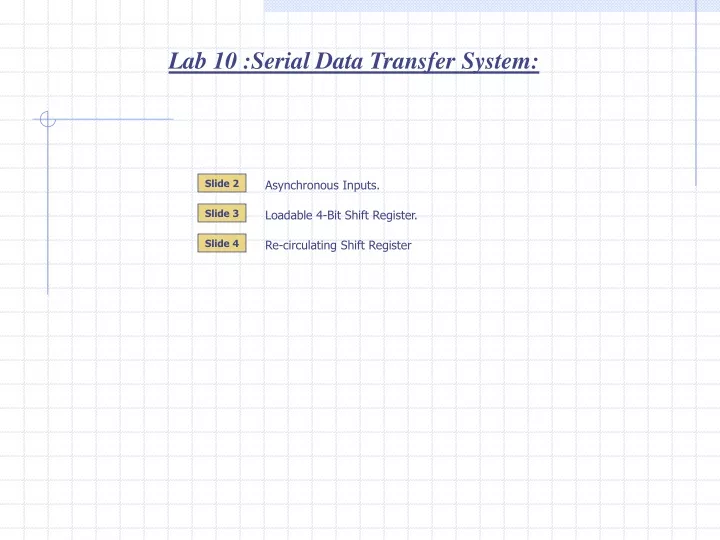 lab 10 serial data transfer system