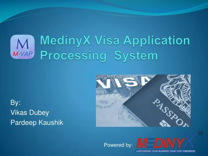 medinyx visa application processing system