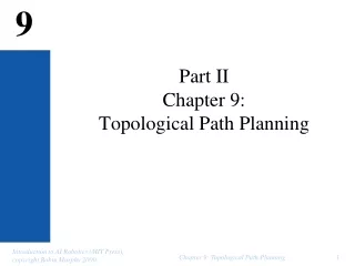 Part II  Chapter 9: Topological Path Planning