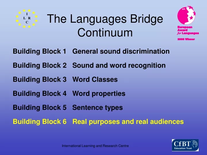 the languages bridge continuum