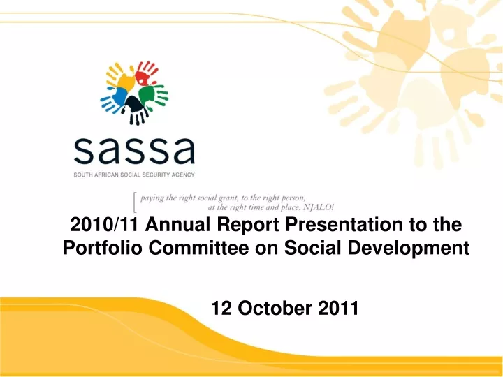 2010 11 annual report presentation