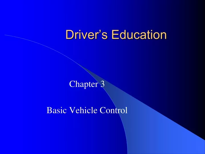 driver s education