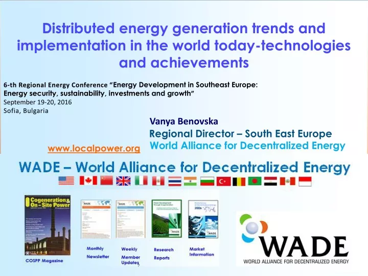 distributed energy generation trends